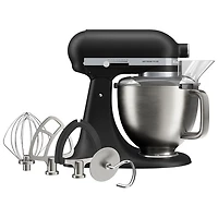 Batteur sur socle à tête inclinable Artisan Plus de KitchenAid - 5 pte - 350 W - Noir mat