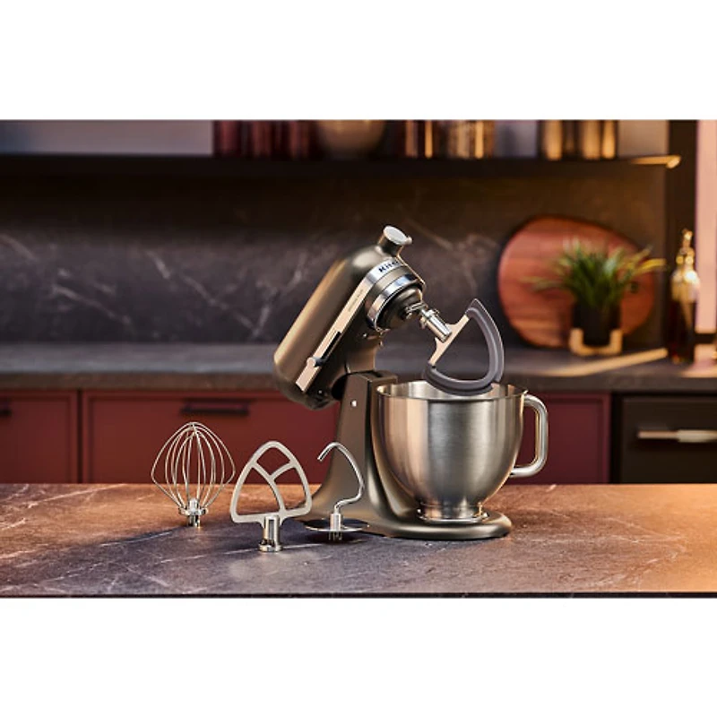 Batteur sur socle à tête inclinable Artisan Plus de KitchenAid - 5 pte - 350 W - Bronze minerai de fer