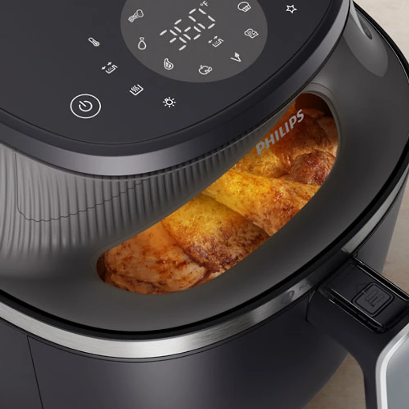Philips 3000 Series Air Fryer with Window - 6.2L (6.5QT) - Black