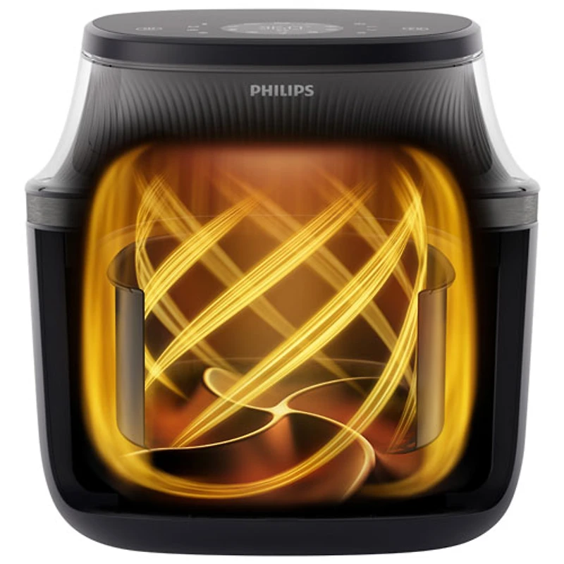 Philips 3000 Series Air Fryer with Window - 6.2L (6.5QT) - Black