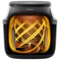 Philips 3000 Series Air Fryer with Window - 6.2L (6.5QT) - Black