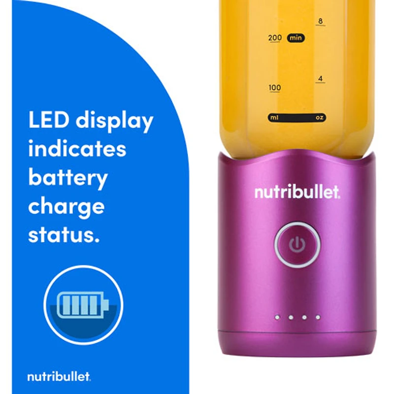 Nutribullet Flex 22oz Portable Blender - Orchid Purple