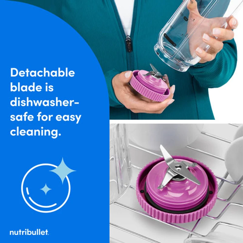 Nutribullet Flex 22oz Portable Blender - Orchid Purple