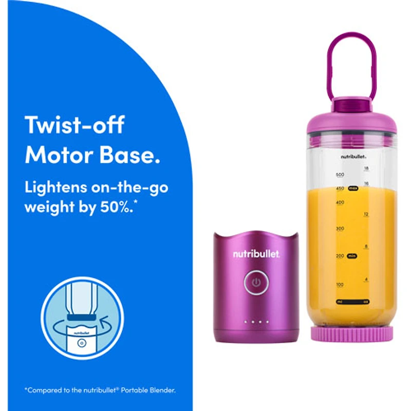 Nutribullet Flex 22oz Portable Blender - Orchid Purple