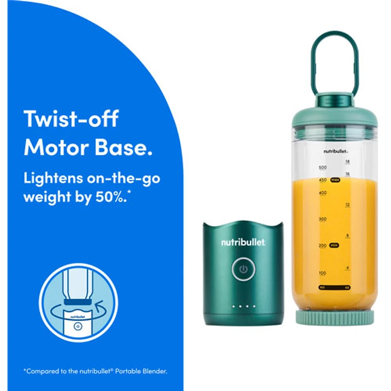 Nutribullet Flex 22oz Portable Blender - Forest Green