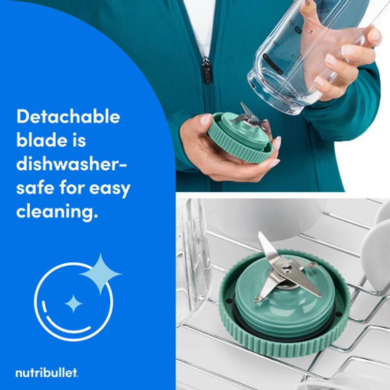 Mélangeur portatif 22 oz Flex de NutriBullet - Vert forêt