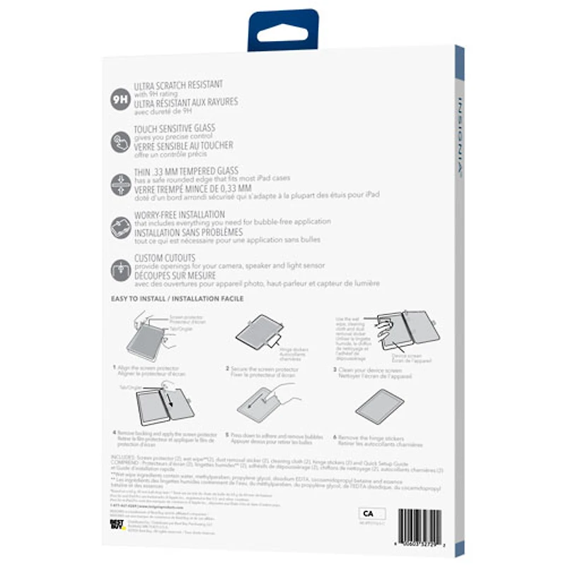 Insignia Glass Screen Protector for iPad Pro - 2 Pack - Only at Best Buy