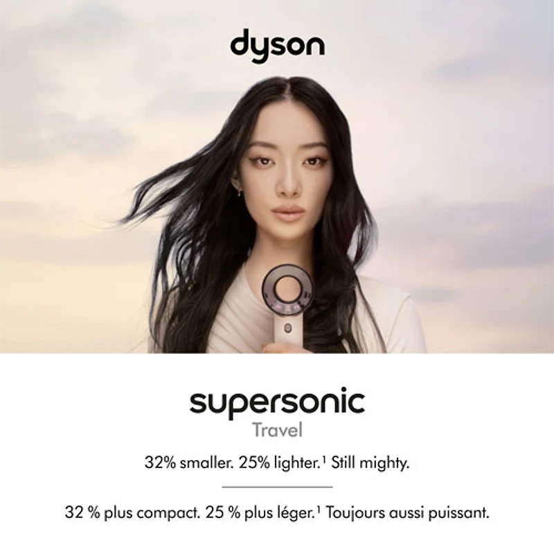 Sèche-cheveux de 1220W Supersonic Travel de Dyson - Rose céramique/Rose doré