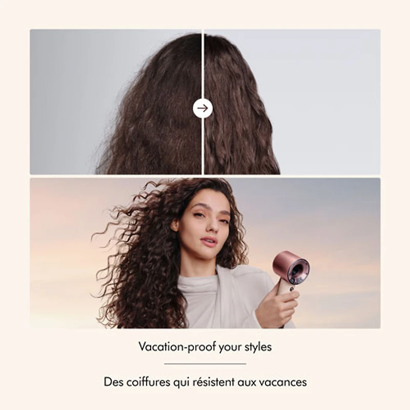 Sèche-cheveux de 1220W Supersonic Travel de Dyson - Rose céramique/Rose doré
