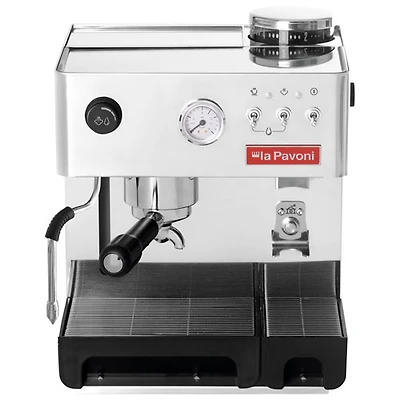 La Pavoni Pavoni Domus Bar Semi - Automatic Espresso Machine with Frother & Coffee Grinder
