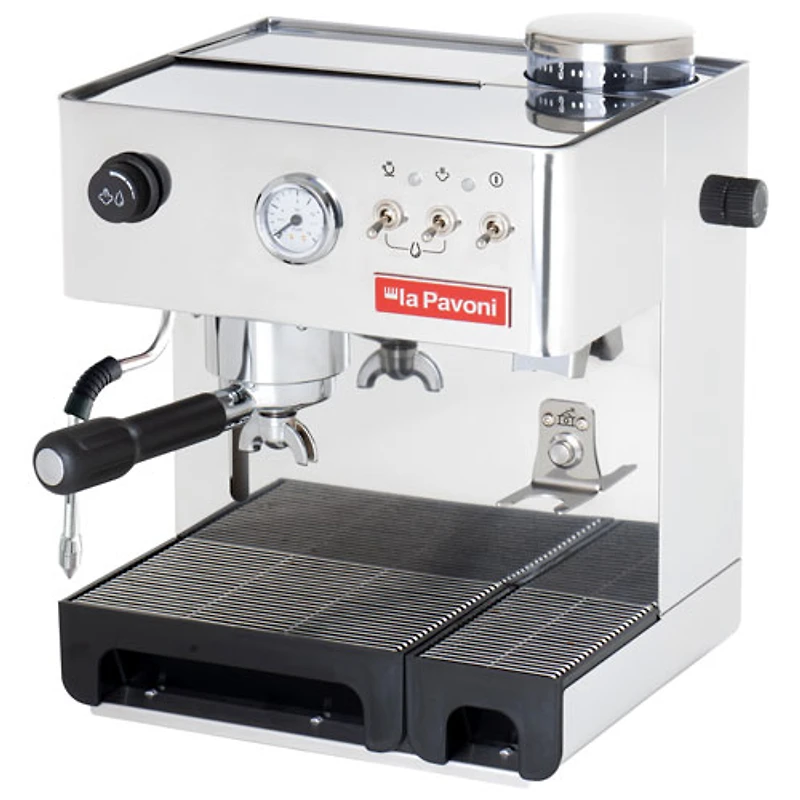 La Pavoni Pavoni Domus Bar Semi - Automatic Espresso Machine with Frother & Coffee Grinder
