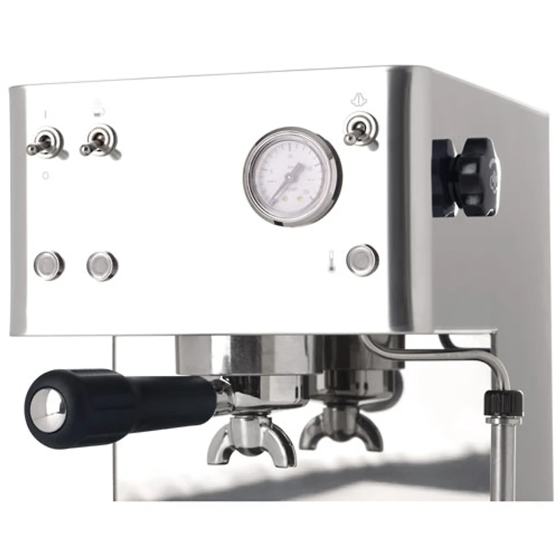 Machine à espresso manuelle en acier Casa Bar de La Pavoni avec moussoir - Acier inoxydable