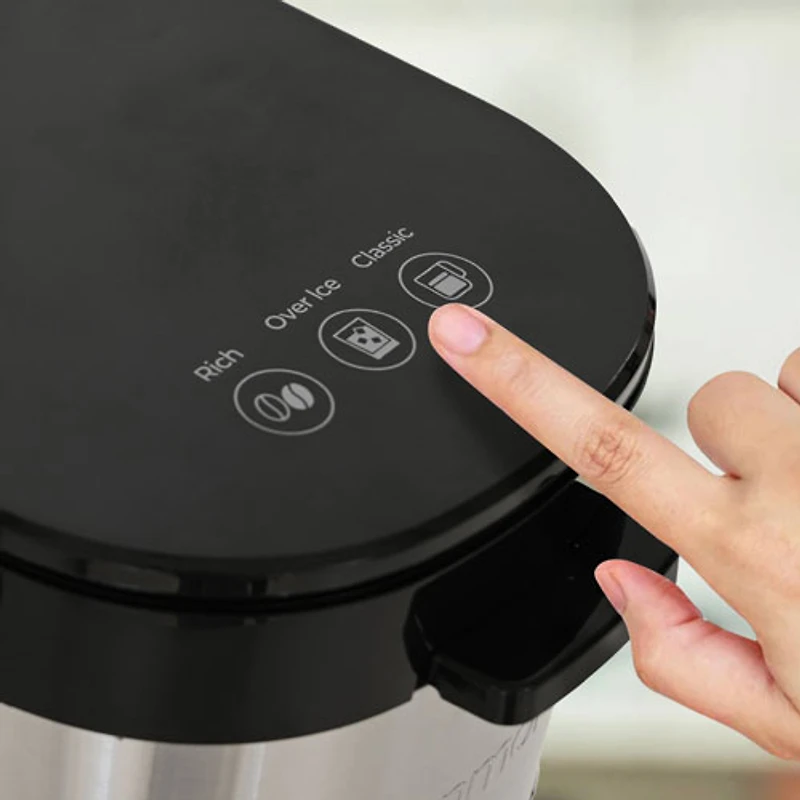 Kenmore Single-Serve Coffee Maker & Stainless Steel Travel Mug- Black