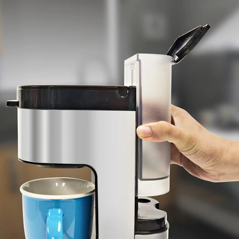 Kenmore Single-Serve Coffee Maker & Stainless Steel Travel Mug- Black