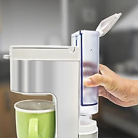 Kenmore Single-Serve Coffee Maker & Stainless Steel Travel Mug- White