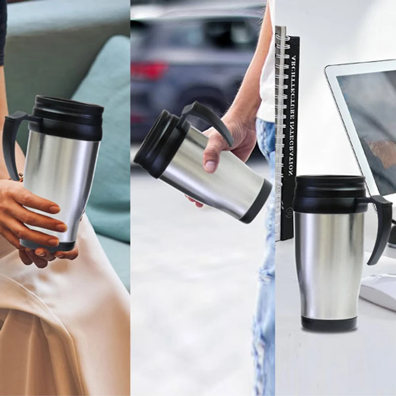 Kenmore Single-Serve Coffee Maker & Stainless Steel Travel Mug- White