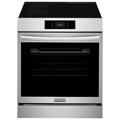 Open Box - Frigidaire Gallery 30" 6.2 Cu. Ft. Front Control Induction Range with Fan Convection & Stone-Baked Pizza (GCFI307CBF) - SS - Scratch & Dent