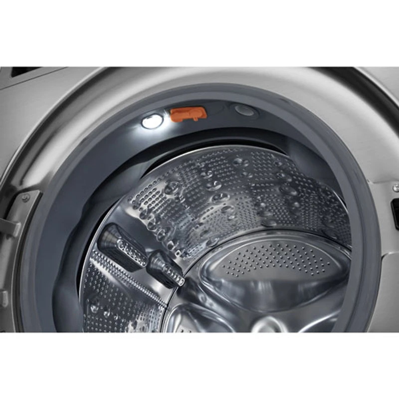 Laveuse à chargement frontal de grande capacité de 5,8 pi³ avec Turbo Wash et détection de tissu par IA de LG (WM5800HVA) - Acier graphite