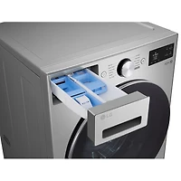 Laveuse à chargement frontal de grande capacité de 5,8 pi³ avec Turbo Wash et détection de tissu par IA de LG (WM5800HVA) - Acier graphite