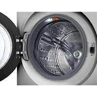 Laveuse à chargement frontal de grande capacité de 5,8 pi³ avec Turbo Wash et détection de tissu par IA de LG (WM5800HVA) - Acier graphite