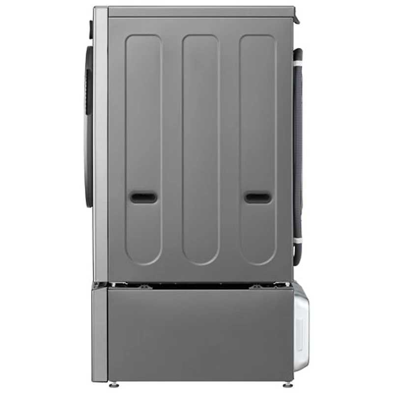 Laveuse à chargement frontal de grande capacité de 5,8 pi³ avec Turbo Wash et détection de tissu par IA de LG (WM5800HVA) - Acier graphite