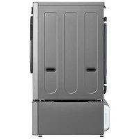 Laveuse à chargement frontal de grande capacité de 5,8 pi³ avec Turbo Wash et détection de tissu par IA de LG (WM5800HVA) - Acier graphite