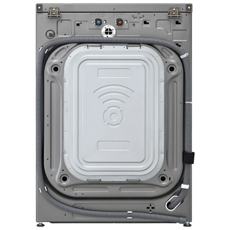 Laveuse à chargement frontal de grande capacité de 5,8 pi³ avec Turbo Wash et détection de tissu par IA de LG (WM5800HVA) - Acier graphite