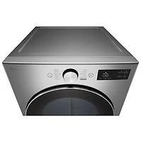 Sécheuse électrique de grande capacité de 7,4 pi³ avec Turbo Steam et AI Sensor Dry de LG (DLEX5800V) - Acier graphite