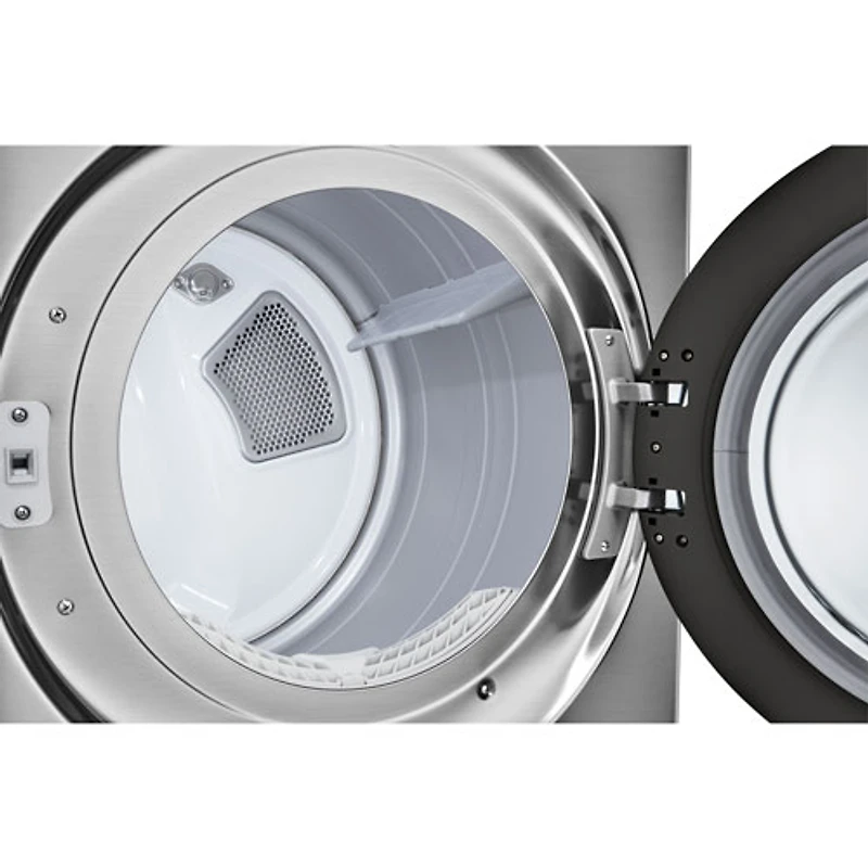 Sécheuse électrique de grande capacité de 7,4 pi³ avec Turbo Steam et AI Sensor Dry de LG (DLEX5800V) - Acier graphite