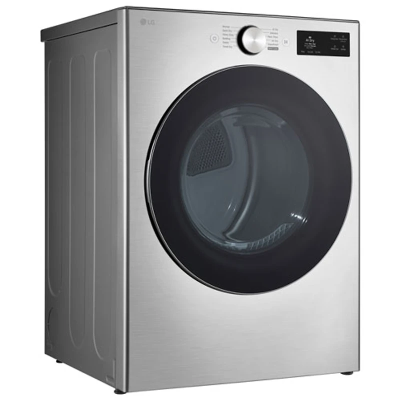 Sécheuse électrique de grande capacité de 7,4 pi³ avec Turbo Steam et AI Sensor Dry de LG (DLEX5800V) - Acier graphite