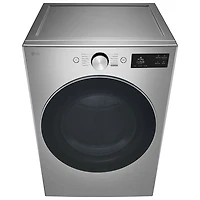 Sécheuse électrique de grande capacité de 7,4 pi³ avec Turbo Steam et AI Sensor Dry de LG (DLEX5800V) - Acier graphite
