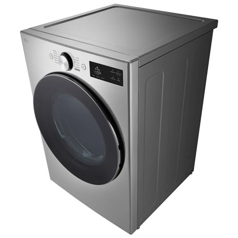 Sécheuse électrique de grande capacité de 7,4 pi³ avec Turbo Steam et AI Sensor Dry de LG (DLEX5800V) - Acier graphite