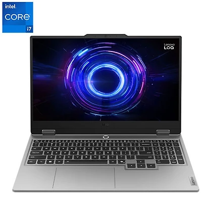 Portable de jeu de 15,6 po LOQ de Lenovo - Gris lunaire (Core i7-13650HX d'Intel/RAM 16 Go/SSD 512 Go/GeForce RTX 5060/Windows 11 Famille)