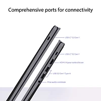 ASUS Chromebook Plus CX34 14" Touchscreen Chromebook - Rocky Grey (Intel Core 5 120U /16GB RAM/512GB SSD/ChromeOS)