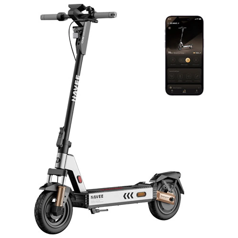 Trottinette électrique G5 Max de Navee (moteur 1000W/autonomie 70 km/vitesse maximale 32 km/h)