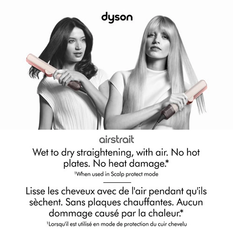 Fer plat Airstrait de Dyson - Céramique Abricot/Topaze