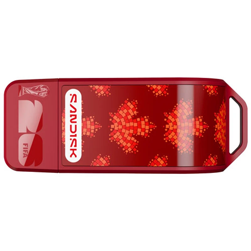 SanDisk FIFA World Cup 2026 Edition 128GB USB 3.2 Gen1 Flash Drive - Red / Canada