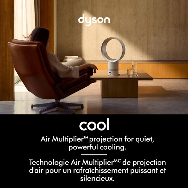 Ventilateur de table AM12 de Dyson - Blanc/Argenté