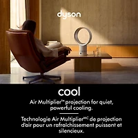 Ventilateur de table AM12 de Dyson - Blanc/Argenté