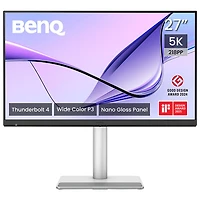 BenQ 27" 5K 70Hz 5ms GTG IPS LED Nano Gloss Monitor for MacBook (MA270S) - Silver