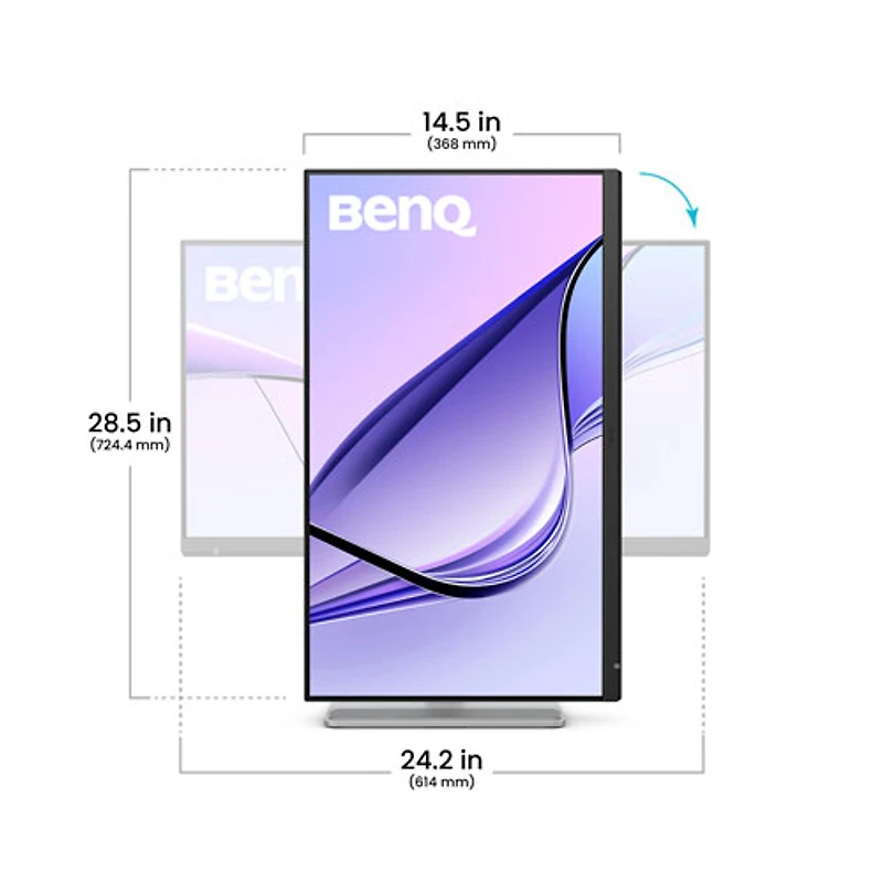 BenQ 27" 5K 70Hz 5ms GTG IPS LED Nano Gloss Monitor for MacBook (MA270S) - Silver