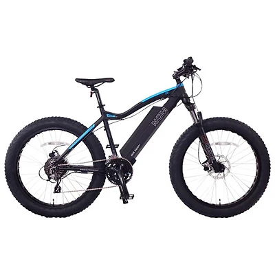 NCM Aspen Plus Electric Fat Tire Bike (500W Motor / 110km Range / 32km/h Top Speed) - Black