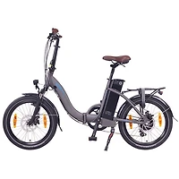 NCM Paris Folding Electric City Bike (500W Motor / 90km Range / 32km/h Top Speed) - Volcano Black