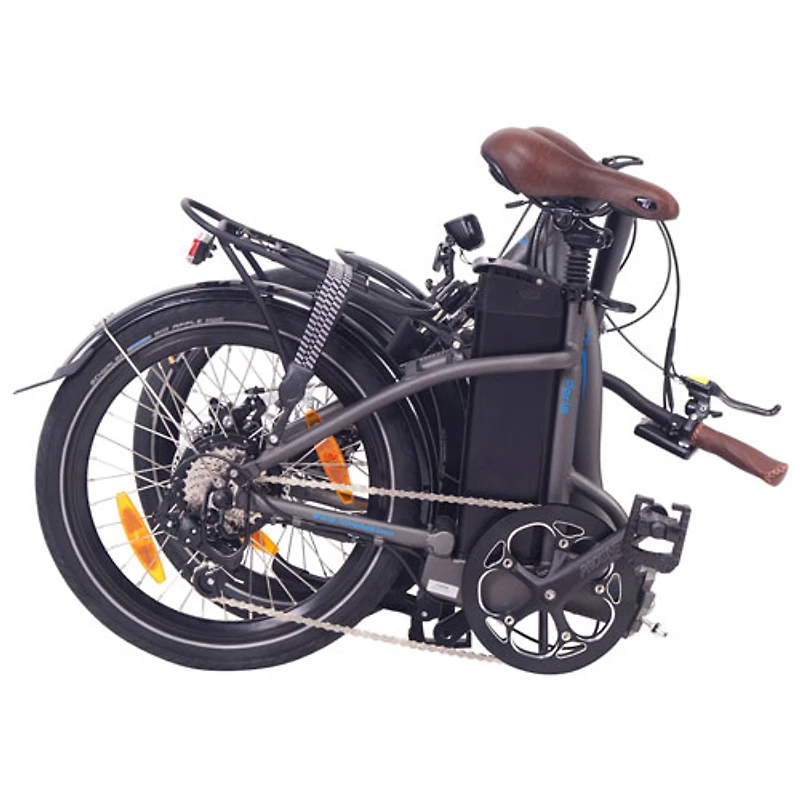 NCM Paris Folding Electric City Bike (500W Motor / 90km Range / 32km/h Top Speed) - Volcano Black