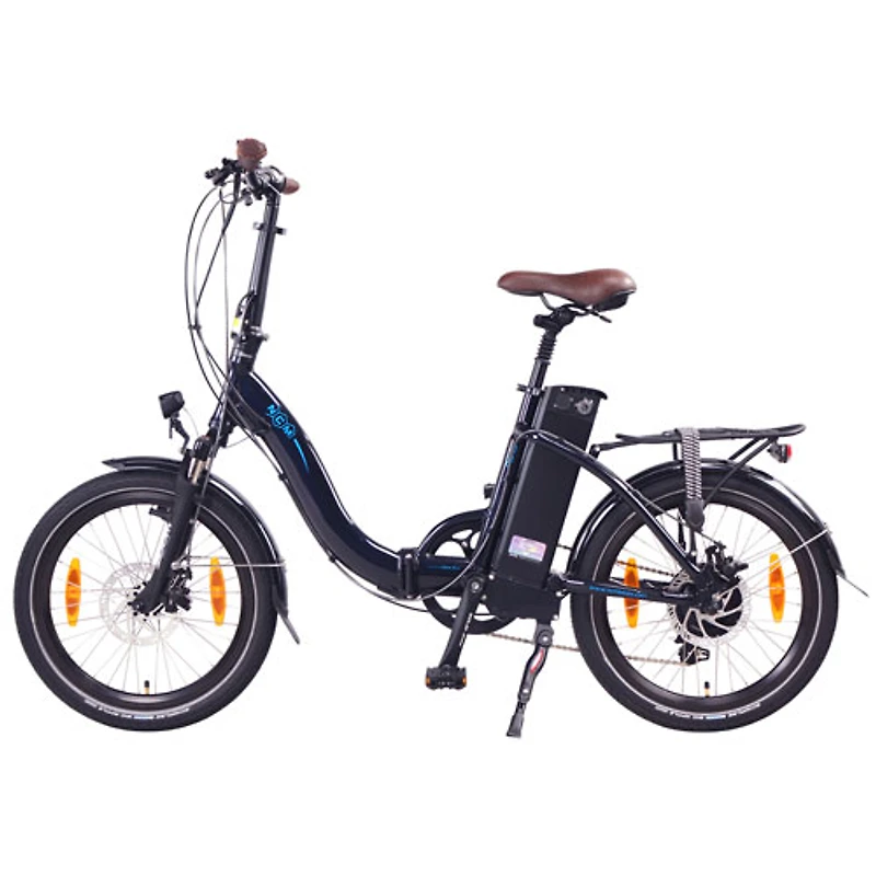 Vélo de ville électrique repliable Paris de NCM (moteur 500 W/autonomie 90 km/vitesse maximale 32 km/h) - Bleu foncé