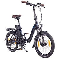 Vélo de ville électrique repliable Paris de NCM (moteur 500 W/autonomie 90 km/vitesse maximale 32 km/h) - Bleu foncé