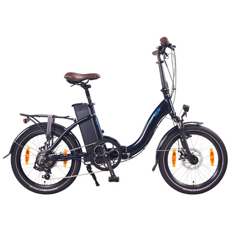 Vélo de ville électrique repliable Paris de NCM (moteur 500 W/autonomie 90 km/vitesse maximale 32 km/h) - Bleu foncé