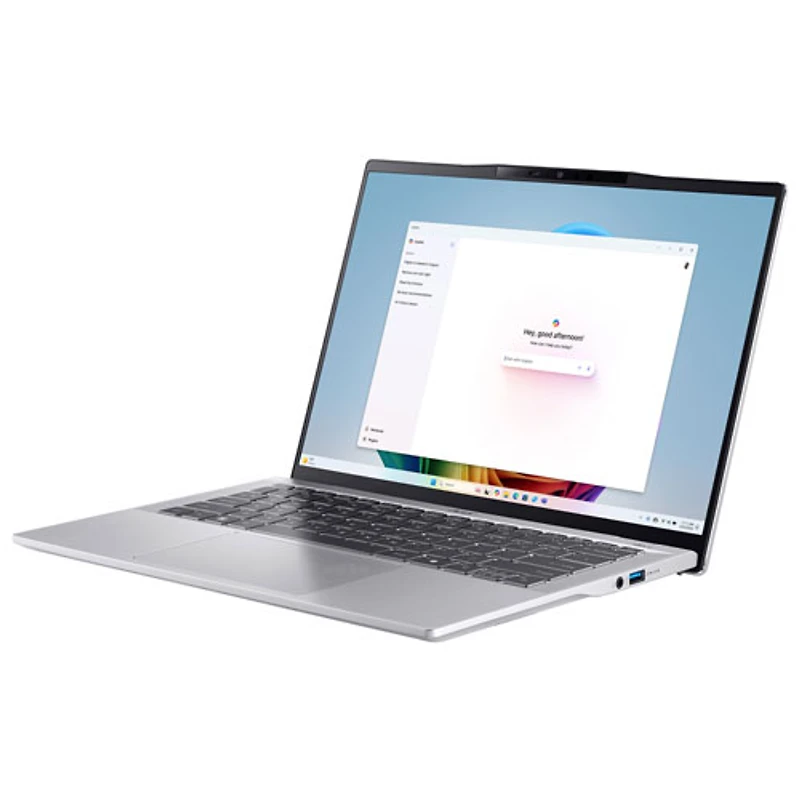 Portable à écran tactile 14 po Swift 14 AI d'Acer - Argent pur (Ryzen AI 9 365 d'AMD/RAM 32 Go/SSD 1 To/Windows 11)