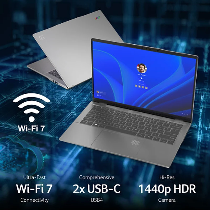 Portable à écran tactile 14 po Swift 14 AI d'Acer - Argent pur (Ryzen AI 9 365 d'AMD/RAM 32 Go/SSD 1 To/Windows 11)