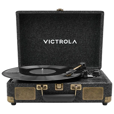 Tourne-disque Bluetooth à entraînement par courroie Venture de Victrola - Noir - Partenaire de détail exclusif